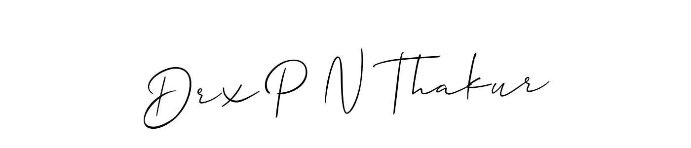 It looks lik you need a new signature style for name Drx P N Thakur. Design unique handwritten (Allison_Script) signature with our free signature maker in just a few clicks. Drx P N Thakur signature style 2 images and pictures png