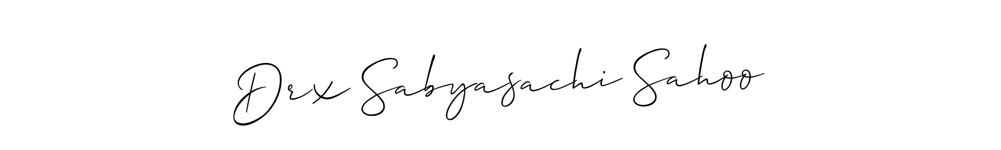 You should practise on your own different ways (Allison_Script) to write your name (Drx Sabyasachi Sahoo) in signature. don't let someone else do it for you. Drx Sabyasachi Sahoo signature style 2 images and pictures png