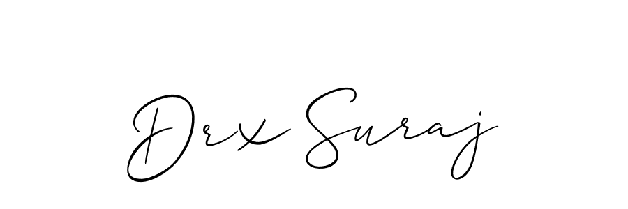 Create a beautiful signature design for name Drx Suraj. With this signature (Allison_Script) fonts, you can make a handwritten signature for free. Drx Suraj signature style 2 images and pictures png