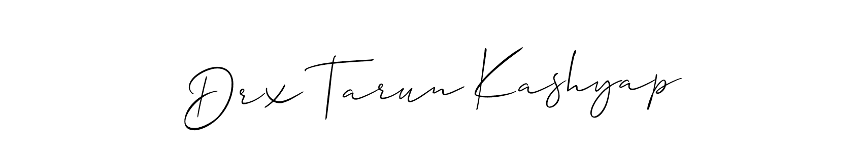 if you are searching for the best signature style for your name Drx Tarun Kashyap. so please give up your signature search. here we have designed multiple signature styles  using Allison_Script. Drx Tarun Kashyap signature style 2 images and pictures png