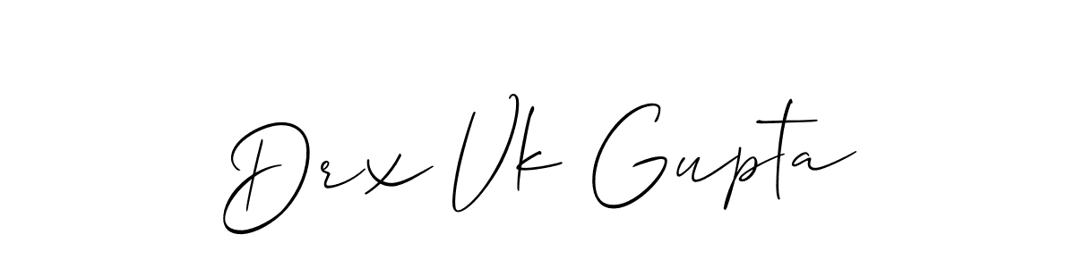 if you are searching for the best signature style for your name Drx Vk Gupta. so please give up your signature search. here we have designed multiple signature styles  using Allison_Script. Drx Vk Gupta signature style 2 images and pictures png