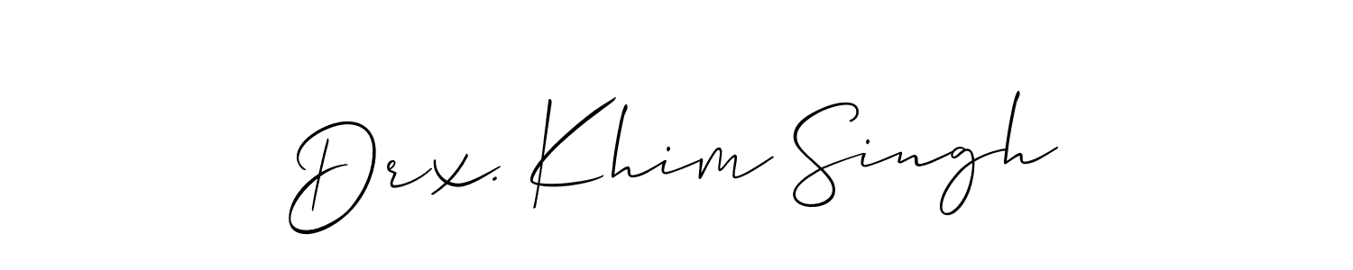 Once you've used our free online signature maker to create your best signature Allison_Script style, it's time to enjoy all of the benefits that Drx. Khim Singh name signing documents. Drx. Khim Singh signature style 2 images and pictures png