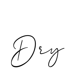 Make a beautiful signature design for name Dry. With this signature (Allison_Script) style, you can create a handwritten signature for free. Dry signature style 2 images and pictures png