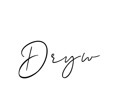 Make a beautiful signature design for name Dryw. With this signature (Allison_Script) style, you can create a handwritten signature for free. Dryw signature style 2 images and pictures png