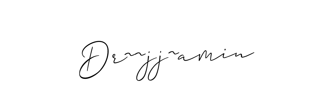 How to make Dr~~jj~amin name signature. Use Allison_Script style for creating short signs online. This is the latest handwritten sign. Dr~~jj~amin signature style 2 images and pictures png