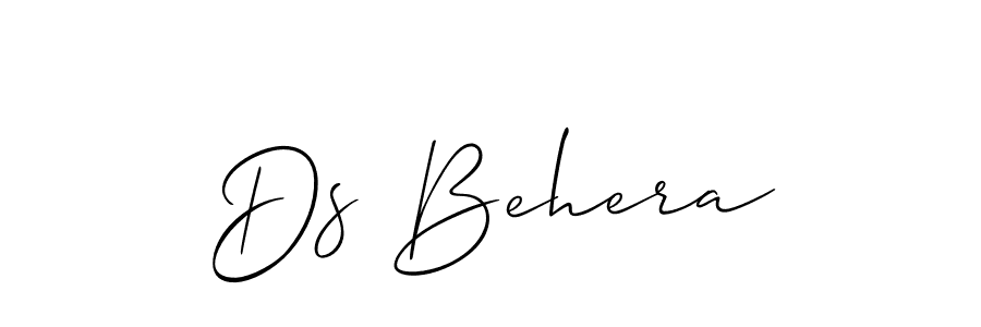 Ds Behera stylish signature style. Best Handwritten Sign (Allison_Script) for my name. Handwritten Signature Collection Ideas for my name Ds Behera. Ds Behera signature style 2 images and pictures png