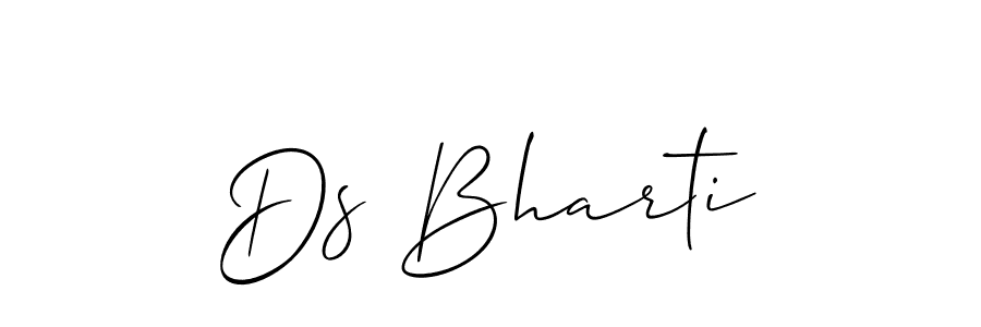 Also we have Ds Bharti name is the best signature style. Create professional handwritten signature collection using Allison_Script autograph style. Ds Bharti signature style 2 images and pictures png