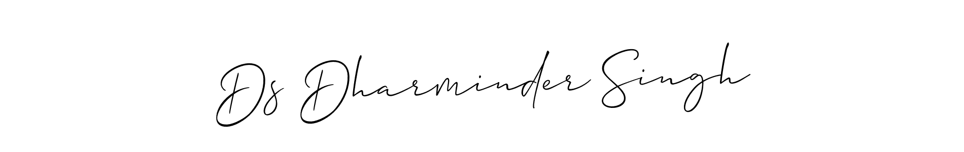 Use a signature maker to create a handwritten signature online. With this signature software, you can design (Allison_Script) your own signature for name Ds Dharminder Singh. Ds Dharminder Singh signature style 2 images and pictures png