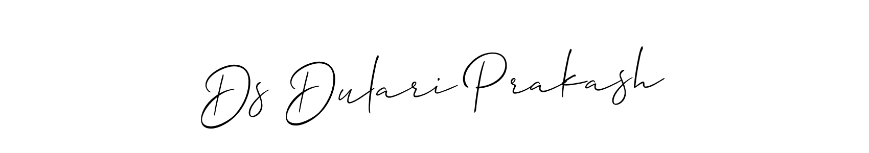 Once you've used our free online signature maker to create your best signature Allison_Script style, it's time to enjoy all of the benefits that Ds Dulari Prakash name signing documents. Ds Dulari Prakash signature style 2 images and pictures png