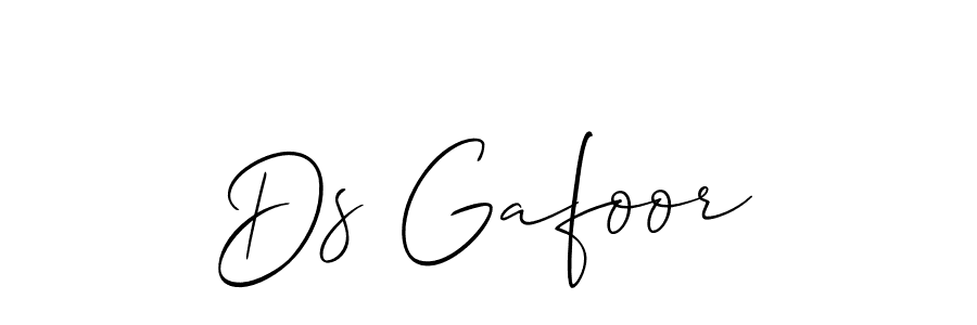 How to make Ds Gafoor signature? Allison_Script is a professional autograph style. Create handwritten signature for Ds Gafoor name. Ds Gafoor signature style 2 images and pictures png