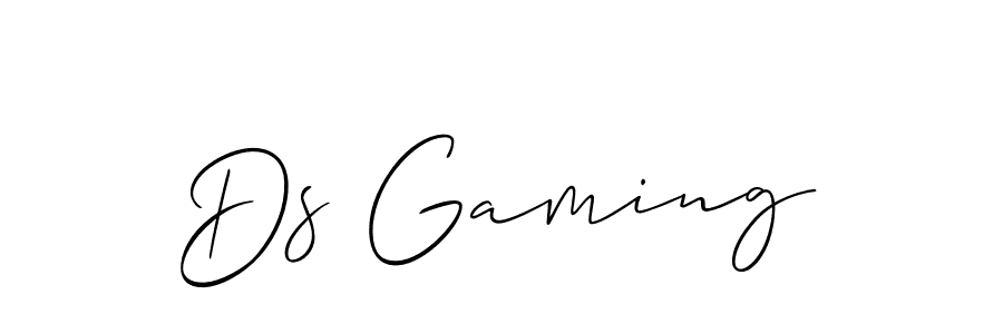 Also we have Ds Gaming name is the best signature style. Create professional handwritten signature collection using Allison_Script autograph style. Ds Gaming signature style 2 images and pictures png