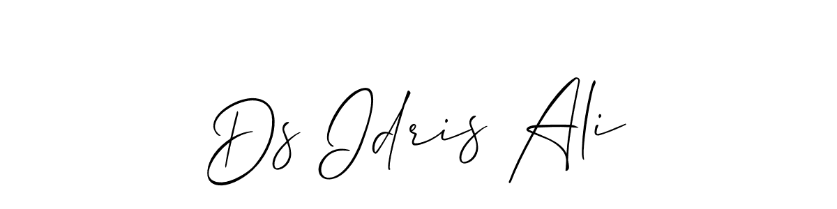 How to Draw Ds Idris Ali signature style? Allison_Script is a latest design signature styles for name Ds Idris Ali. Ds Idris Ali signature style 2 images and pictures png