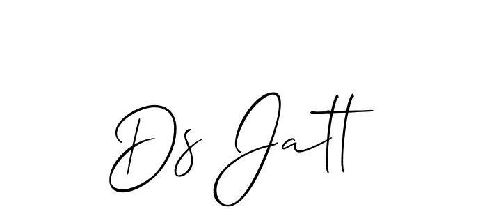 It looks lik you need a new signature style for name Ds Jatt. Design unique handwritten (Allison_Script) signature with our free signature maker in just a few clicks. Ds Jatt signature style 2 images and pictures png