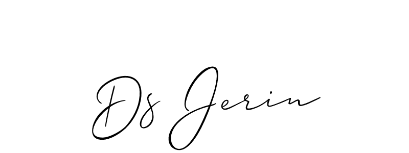 It looks lik you need a new signature style for name Ds Jerin. Design unique handwritten (Allison_Script) signature with our free signature maker in just a few clicks. Ds Jerin signature style 2 images and pictures png