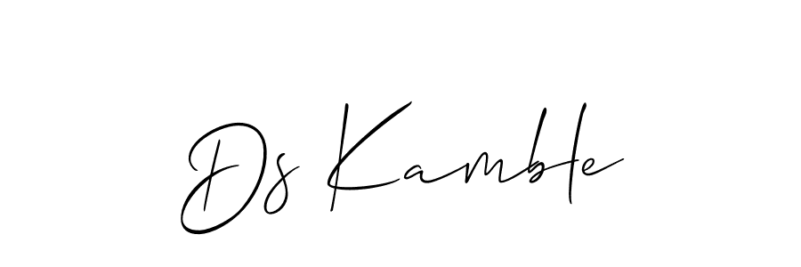 Also You can easily find your signature by using the search form. We will create Ds Kamble name handwritten signature images for you free of cost using Allison_Script sign style. Ds Kamble signature style 2 images and pictures png