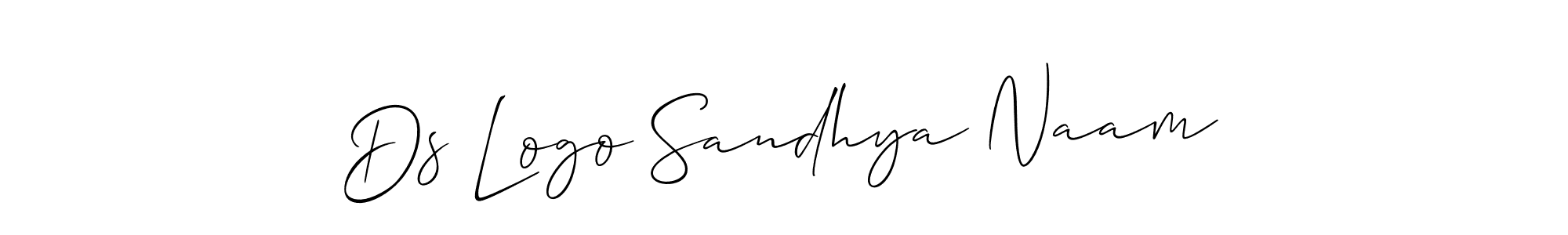 Also we have Ds Logo Sandhya Naam name is the best signature style. Create professional handwritten signature collection using Allison_Script autograph style. Ds Logo Sandhya Naam signature style 2 images and pictures png