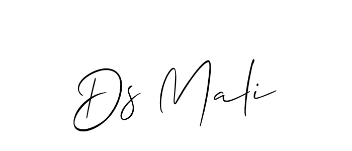 Create a beautiful signature design for name Ds Mali. With this signature (Allison_Script) fonts, you can make a handwritten signature for free. Ds Mali signature style 2 images and pictures png