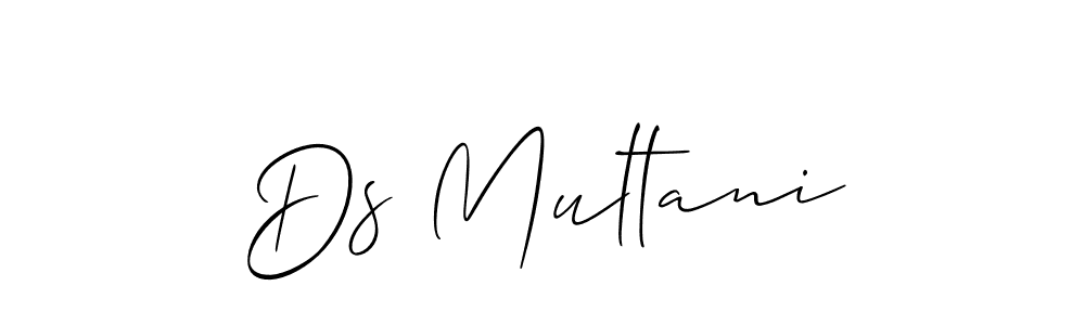 Ds Multani stylish signature style. Best Handwritten Sign (Allison_Script) for my name. Handwritten Signature Collection Ideas for my name Ds Multani. Ds Multani signature style 2 images and pictures png