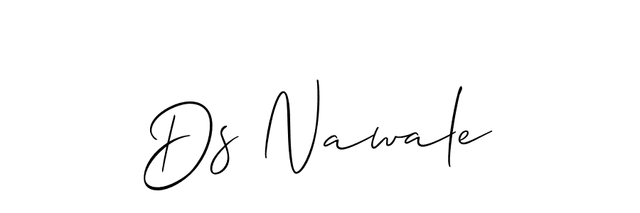 Ds Nawale stylish signature style. Best Handwritten Sign (Allison_Script) for my name. Handwritten Signature Collection Ideas for my name Ds Nawale. Ds Nawale signature style 2 images and pictures png