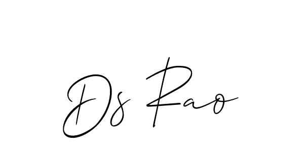 if you are searching for the best signature style for your name Ds Rao. so please give up your signature search. here we have designed multiple signature styles  using Allison_Script. Ds Rao signature style 2 images and pictures png