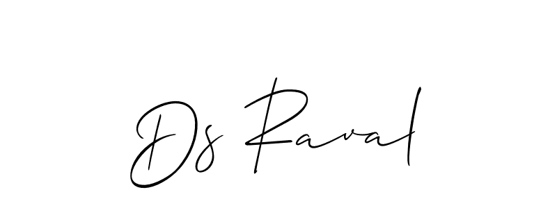 if you are searching for the best signature style for your name Ds Raval. so please give up your signature search. here we have designed multiple signature styles  using Allison_Script. Ds Raval signature style 2 images and pictures png