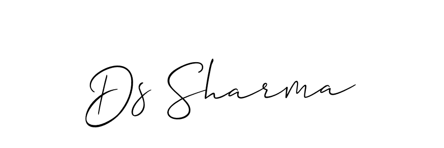 Ds Sharma stylish signature style. Best Handwritten Sign (Allison_Script) for my name. Handwritten Signature Collection Ideas for my name Ds Sharma. Ds Sharma signature style 2 images and pictures png