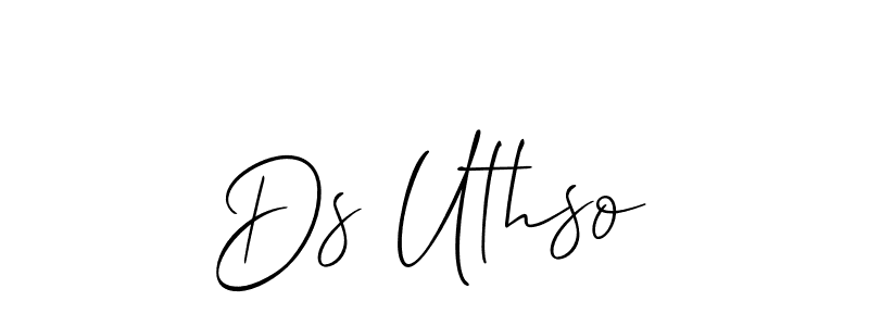 Make a short Ds Uthso signature style. Manage your documents anywhere anytime using Allison_Script. Create and add eSignatures, submit forms, share and send files easily. Ds Uthso signature style 2 images and pictures png