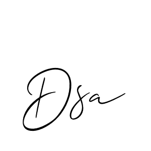 if you are searching for the best signature style for your name Dsa. so please give up your signature search. here we have designed multiple signature styles  using Allison_Script. Dsa signature style 2 images and pictures png