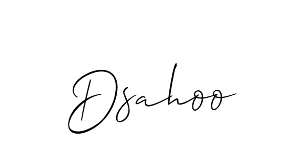 The best way (Allison_Script) to make a short signature is to pick only two or three words in your name. The name Dsahoo include a total of six letters. For converting this name. Dsahoo signature style 2 images and pictures png