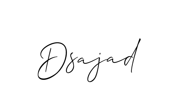Make a beautiful signature design for name Dsajad. Use this online signature maker to create a handwritten signature for free. Dsajad signature style 2 images and pictures png