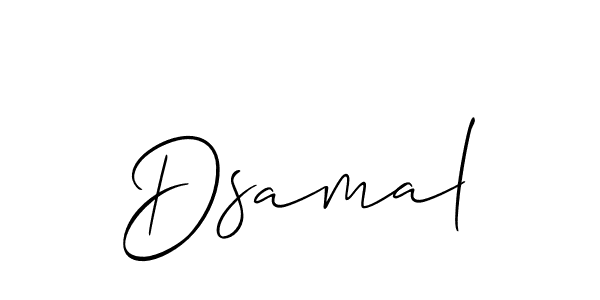Make a beautiful signature design for name Dsamal. With this signature (Allison_Script) style, you can create a handwritten signature for free. Dsamal signature style 2 images and pictures png