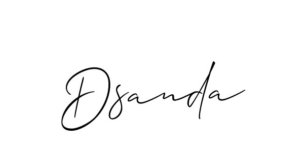 Best and Professional Signature Style for Dsanda. Allison_Script Best Signature Style Collection. Dsanda signature style 2 images and pictures png