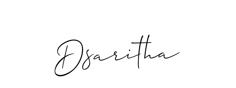 Similarly Allison_Script is the best handwritten signature design. Signature creator online .You can use it as an online autograph creator for name Dsaritha. Dsaritha signature style 2 images and pictures png