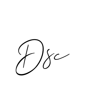 Design your own signature with our free online signature maker. With this signature software, you can create a handwritten (Allison_Script) signature for name Dsc. Dsc signature style 2 images and pictures png