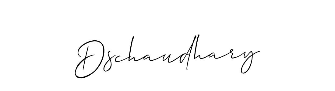 Design your own signature with our free online signature maker. With this signature software, you can create a handwritten (Allison_Script) signature for name Dschaudhary. Dschaudhary signature style 2 images and pictures png