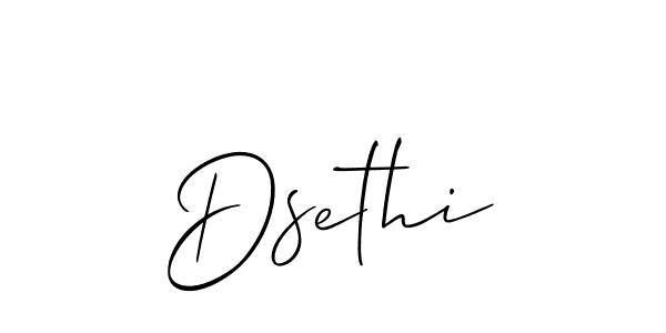 How to Draw Dsethi signature style? Allison_Script is a latest design signature styles for name Dsethi. Dsethi signature style 2 images and pictures png