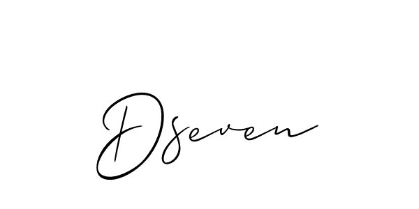 How to make Dseven signature? Allison_Script is a professional autograph style. Create handwritten signature for Dseven name. Dseven signature style 2 images and pictures png