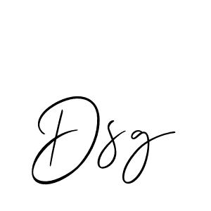 Allison_Script is a professional signature style that is perfect for those who want to add a touch of class to their signature. It is also a great choice for those who want to make their signature more unique. Get Dsg name to fancy signature for free. Dsg signature style 2 images and pictures png