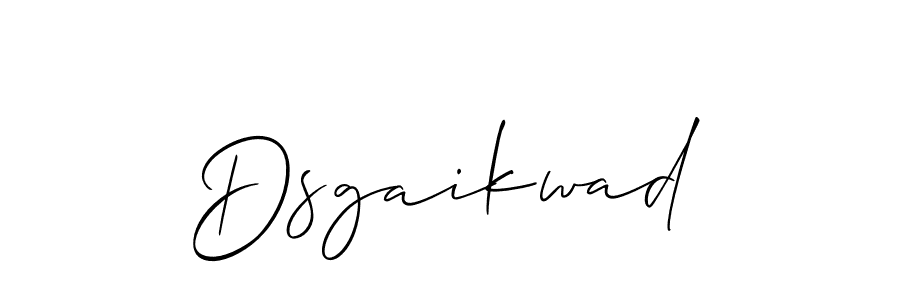 Design your own signature with our free online signature maker. With this signature software, you can create a handwritten (Allison_Script) signature for name Dsgaikwad. Dsgaikwad signature style 2 images and pictures png