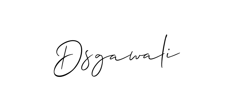 How to make Dsgawali name signature. Use Allison_Script style for creating short signs online. This is the latest handwritten sign. Dsgawali signature style 2 images and pictures png