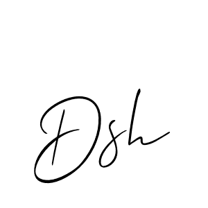 Dsh stylish signature style. Best Handwritten Sign (Allison_Script) for my name. Handwritten Signature Collection Ideas for my name Dsh. Dsh signature style 2 images and pictures png