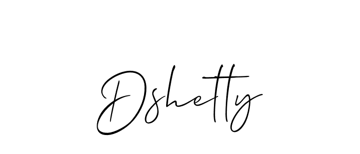 Allison_Script is a professional signature style that is perfect for those who want to add a touch of class to their signature. It is also a great choice for those who want to make their signature more unique. Get Dshetty name to fancy signature for free. Dshetty signature style 2 images and pictures png