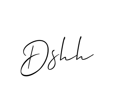 How to make Dshh signature? Allison_Script is a professional autograph style. Create handwritten signature for Dshh name. Dshh signature style 2 images and pictures png