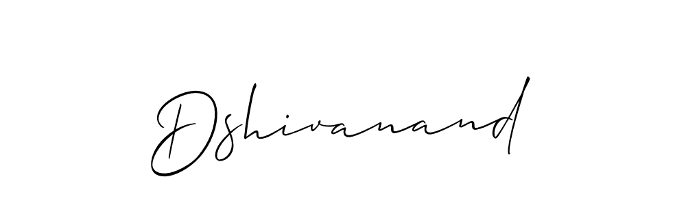 Design your own signature with our free online signature maker. With this signature software, you can create a handwritten (Allison_Script) signature for name Dshivanand. Dshivanand signature style 2 images and pictures png