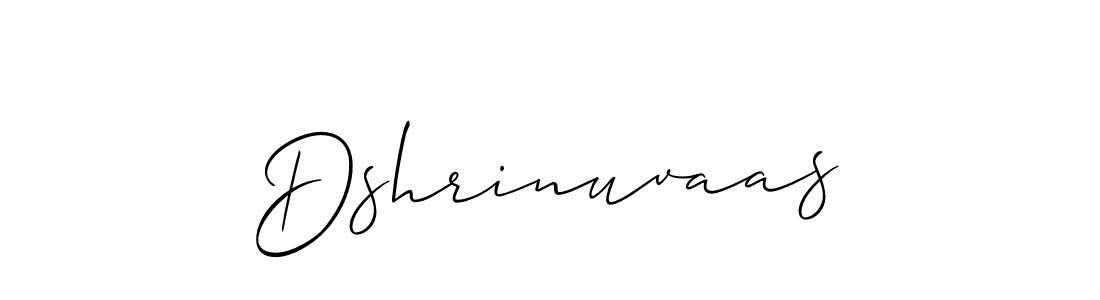 You should practise on your own different ways (Allison_Script) to write your name (Dshrinuvaas) in signature. don't let someone else do it for you. Dshrinuvaas signature style 2 images and pictures png