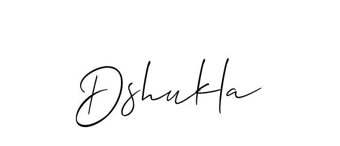 The best way (Allison_Script) to make a short signature is to pick only two or three words in your name. The name Dshukla include a total of six letters. For converting this name. Dshukla signature style 2 images and pictures png