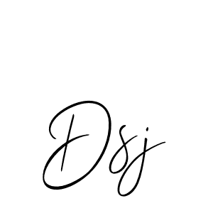 Allison_Script is a professional signature style that is perfect for those who want to add a touch of class to their signature. It is also a great choice for those who want to make their signature more unique. Get Dsj name to fancy signature for free. Dsj signature style 2 images and pictures png
