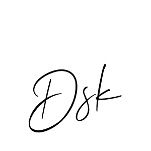 The best way (Allison_Script) to make a short signature is to pick only two or three words in your name. The name Dsk include a total of six letters. For converting this name. Dsk signature style 2 images and pictures png