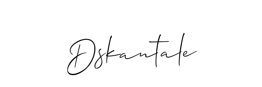 Make a beautiful signature design for name Dskantale. With this signature (Allison_Script) style, you can create a handwritten signature for free. Dskantale signature style 2 images and pictures png