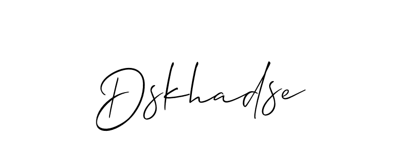 Dskhadse stylish signature style. Best Handwritten Sign (Allison_Script) for my name. Handwritten Signature Collection Ideas for my name Dskhadse. Dskhadse signature style 2 images and pictures png